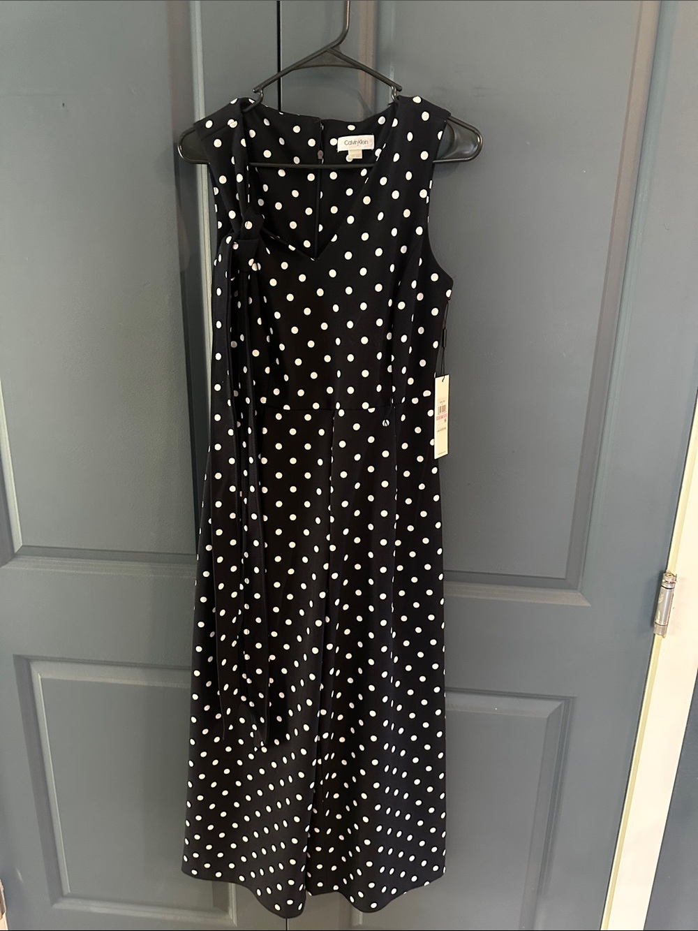 New with tags! Calvin Klein Black and White Polka Dot Dress